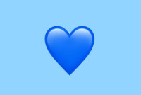 Emoji Blue Heart img